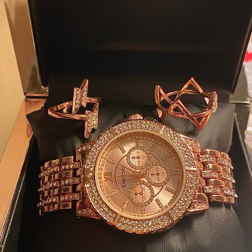 BEBE ROSE GOLD WATCH